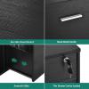 imageYITAHOME File Cabinet with Charging Station Mobile Lateral Filing Cabinet with Lock for Home Office Printer Stand with Open Storage Shelf Fits A4 Letter Legal Size Files Office Furniture BlackBlack