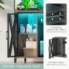 imageYITAHOME Fish Tank Stand with Power Outlets ampamp LED Light 2029 Gallon Metal Aquarium Stand with Cabinet for Fish Tank Accessories Storage for Turtle Tank Reptile Terrarium 350LBS Capacity GreyGrey