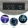 imageYITAHOME Fish Tank Stand with Power Outlets ampamp LED Light 2029 Gallon Metal Aquarium Stand with Cabinet for Fish Tank Accessories Storage for Turtle Tank Reptile Terrarium 350LBS Capacity GreyGrey