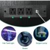 imageYITAHOME Fish Tank Stand with Power Outlets ampamp LED Light 2029 Gallon Metal Aquarium Stand with Cabinet for Fish Tank Accessories Storage for Turtle Tank Reptile Terrarium 350LBS Capacity GreyBlack