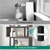 imageYITAHOME Geometric Bookshelf 5Tier Bookshelf SShaped Bookshelves Modern Geometric Bookcase Freestanding Multifunctional Storage Shelving for Living Room Home Office BlackGrey