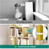 imageYITAHOME Geometric Bookshelf 5Tier Bookshelf SShaped Bookshelves Modern Geometric Bookcase Freestanding Multifunctional Storage Shelving for Living Room Home Office BlackWhite Gold