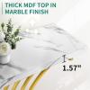 imageYITAHOME Gold Console Table Modern Hallway Table 40 inch Entryway Narrow Sofa Table for Living Room Hallway Entryway Faux Marble WhiteFaux Marble White