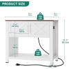 imageYITAHOME Heavy Duty 4050 Gallon Aquarium Stand with Power Outlets Cabinet for Fish Tank Accessories Storage  Metal Fish Tank Stand Suitable for Fish Tank Turtle Tank 660LBS Capacity WhiteWhite