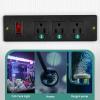 imageYITAHOME Heavy Duty 5575 Gallon Aquarium Stand with Power Outlets Cabinet for Aquarium Accessories Storage  Metal Fish Tank Stand Suitable for Fish Turtle Tank 880LBS Capacity WhiteWhite