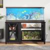 imageYITAHOME Heavy Duty 5575 Gallon Aquarium Stand with Power Outlets Cabinet for Aquarium Accessories Storage  Metal Fish Tank Stand Suitable for Fish Turtle Tank 880LBS Capacity WhiteBlack