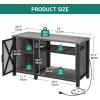 imageYITAHOME Heavy Duty 5575 Gallon Aquarium Stand with Power Outlets Cabinet for Aquarium Accessories Storage  Metal Fish Tank Stand Suitable for Fish Turtle Tank 880LBS Capacity WhiteGrey