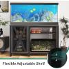 imageYITAHOME Heavy Duty 5575 Gallon Aquarium Stand with Power Outlets Cabinet for Aquarium Accessories Storage  Metal Fish Tank Stand Suitable for Fish Turtle Tank 880LBS Capacity WhiteGrey