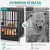 imageYITAHOME Heavy Duty Dog Crates for Small Medium Dogs 38 Inch Metal Dog Kennel Indoor with Wheels High Anxiety Dog Crate Large Dog Cage with Escape Proof Three Doors and Removable Tray374L x 224W x 327H