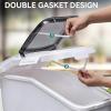 imageYITAHOME Ingredient Storage Bin 206 Gal1145834 Gal Commercial Rice Flour Storage Container 500 Cups Storage Bins with Wheels Shelfstorage Bin with Scoop and Lid Rice Bin for Kitchen WhiteWhite