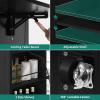 imageYITAHOME Kitchen Island with Stainless Steel Top ampamp Drop Leaf 47 Inch Kitchen Island on Wheels with Power Outlet Rolling Portable Mobile Kitchen Cart w Storage Drawer Cabinet Counter Metal Top WhiteBlack Medium