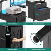 imageYITAHOME L Shaped Desk 63quot Reversible Computer Desk with 3 Drawers ampamp Power Outlets Corner Desk with LED Lights ampamp Storage Cabinet Long Home Office Desk BlackBlack