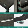 imageYITAHOME L Shaped Desk with Drawers 55quot Corner Computer Desk with Power Outlets LShaped Desk with LED Lights ampamp File Cabinet for Home Office GreyCharcoal Grey