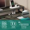 imageYITAHOME L Shaped Desk with Drawers 55quot Corner Computer Desk with Power Outlets LShaped Desk with LED Lights ampamp File Cabinet for Home Office GreyGrey
