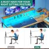 imageYITAHOME L Shaped Desk with File Drawers 71quot L Shaped Computer Desk with Power Outlet ampamp LED Lights Corner Office Desk with Storage Shelves ampamp Printer Stand Gaming Desk with Monitor Shelf BrownBrown