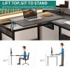 imageYITAHOME L Shaped Desk with Lift Top 65quot Adjustable Standing Desk with File Drawer Corner Computer Desks with Storage Shelves Grey