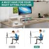 imageYITAHOME L Shaped Desk with Power Outlets ampamp LED Lights 60quot Corner Computer Desk with Drawers ampamp Lift Top Home Office Desk with Monitor Stand ampamp File Cabinet Wood Height Adjustable Desk WhiteGrey Wash
