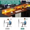 imageYITAHOME L Shaped Desk with Power Outlets ampamp LED Lights 60quot Corner Computer Desk with Drawers ampamp Lift Top Home Office Desk with Monitor Stand ampamp File Cabinet Wood Height Adjustable Desk Black ampamp BrownBlackbrown