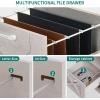 imageYITAHOME L Shaped Desk with Power Outlets ampamp LED Lights 60quot Corner Computer Desk with Drawers ampamp Lift Top Home Office Desk with Monitor Stand ampamp File Cabinet Wood Height Adjustable Desk WhiteGrey Wash