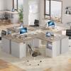 imageYITAHOME L Shaped Desk with Power Outlets ampamp LED Lights 60quot Corner Computer Desk with Drawers ampamp Lift Top Home Office Desk with Monitor Stand ampamp File Cabinet Wood Height Adjustable Desk WhiteGrey Wash
