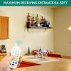 imageYITAHOME LED Light Liquor Bottle Display Shelf 3Step 30inch Wall Mounted Wine Rack Acrylic Liquor Shelf with Wine Glass Holder Slots Remote ampamp App Control for Home Commercial BarWall mounted