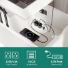imageYITAHOME LED Nightstand with Charging StationWhite Night Stand with Reversible Lift Top Mobile Bedside Tables with 2 Drawer