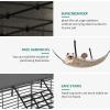 imageYITAHOME Large Cat Cage with Storage Cube DIY Indoor Catio Cats Enclosures Metal Cat Playpen with Large Hammock for 14 Kittens 4 Tiers Cat Kennel550L x 550W x 590H