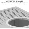 imageYITAHOME Large Enclosed Cat Litter Box with Cushion AntiSplash Closed Litter Boxes with Litter Scoop Front Entry Top Exit Door Easy to Install and CleanGray