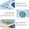 imageYITAHOME Large Enclosed Cat Litter Box with Cushion AntiSplash Closed Litter Boxes with Litter Scoop Front Entry Top Exit Door Easy to Install and CleanBlue