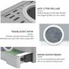 imageYITAHOME Large Enclosed Cat Litter Box with Cushion AntiSplash Closed Litter Boxes with Litter Scoop Front Entry Top Exit Door Easy to Install and CleanGray