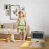 imageYITAHOME Large Enclosed Cat Litter Box with Cushion AntiSplash Closed Litter Boxes with Litter Scoop Front Entry Top Exit Door Easy to Install and CleanGray