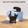 imageYITAHOME Large Enclosed Cat Litter Box with Cushion AntiSplash Closed Litter Boxes with Litter Scoop Front Entry Top Exit Door Easy to Install and CleanBlue
