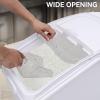 imageYITAHOME Large Ingredient Storage Bin Commercial Rice Container With Wheels Scoop Lid and Scale  Bulk Flour Bin for KitchenWhite
