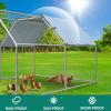 imageYITAHOME Large Metal Chicken Coop Walkin Poultry Cage Hen Run House Duck House Cage Coop with Waterproof and AntiUltraviolet Cover for Outdoor Back Yard Farm Use125L x 92W x 62H125x92x62