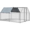 imageYITAHOME Large Metal Chicken Coop Walkin Poultry Cage Hen Run House Duck House Cage Coop with Waterproof and AntiUltraviolet Cover for Outdoor Back Yard Farm Use125L x 92W x 62H125x92x62