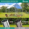 imageYITAHOME Large Metal Chicken Coop Walkin Poultry Cage Hen Run House Duck House Cage Coop with Waterproof and AntiUltraviolet Cover for Outdoor Back Yard Farm Use125L x 92W x 62H66x98x64