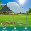 imageYITAHOME Large Metal Chicken Coop Walkin Poultry Cage Hen Run House Duck House Cage Coop with Waterproof and AntiUltraviolet Cover for Outdoor Back Yard Farm Use125L x 92W x 62H197x98x64