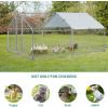 imageYITAHOME Large Metal Chicken Coop Walkin Poultry Cage Hen Run House Duck House Cage Coop with Waterproof and AntiUltraviolet Cover for Outdoor Back Yard Farm Use125L x 92W x 62H131x98x64