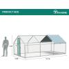 imageYITAHOME Large Metal Chicken Run Walkin Poultry Cage Hen Run House Duck House Rabbits Cage Spire Shaped Coop with Waterproof Cover for Outdoor Back Yard Farm Use3 Cages
