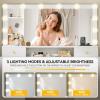 imageYITAHOME Large Vanity Desk with Mirror and Lights Big Makeup Vanity with Power Outlets ampamp 11 Drawers 3 Lighting Modes Adjustable Bedroom Dressing Table for Bedroom Dressing Room BlackWhite