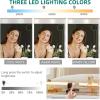 imageYITAHOME Makeup Vanity Desk with LED Mirror ampamp 3 Brightness Levels Makeup Table with 11 Drawers Magnifying Glass Power Outlets Hairdryer Holder ampamp Storage Cushion Stool for Dressing Room