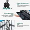 imageYITAHOME Metal 2Tiers Small Animal Cages for Adult Rats Ferret Chinchilla Guinea Pig Large Hamster Indoor Critter Nation Cage SingleStory320L x 220W x 330H