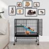 imageYITAHOME Metal 2Tiers Small Animal Cages for Adult Rats Ferret Chinchilla Guinea Pig Large Hamster Indoor Critter Nation Cage SingleStory32L x 22W x 33H