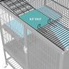 imageYITAHOME Metal 2Tiers Small Animal Cages for Adult Rats Ferret Chinchilla Guinea Pig Large Hamster Indoor Critter Nation Cage SingleStory32L x 22W x 33H