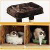 imageYITAHOME Modern Cat Tree with Litter Box Enclosure Combo Endtable and Large Cat Tower with Basket 4in1 Litter Box Furniture Hidden and Scratching Post for Large CatsRustic Brown