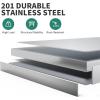 imageYITAHOME NSF Stainless Steel Table 30quot X 24quot Work Table with Wheels 3 Shelves Metal Prep Worktable for Home Kitchen Restaurant Garage Warehouse Outdoor2 Tiers W3 Drawers  Overshleves
