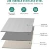 imageYITAHOME NSF Stainless Steel Table 30quot X 24quot Work Table with Wheels 3 Shelves Metal Prep Worktable for Home Kitchen Restaurant Garage Warehouse Outdoor2 tier  overshleves