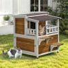 imageYITAHOME Outdoor Cat House Insulated with AllRound Foam Large Outside Feral Cat Shelter Weatherproof Winter Cat House for Multiple Cats BrownBrown