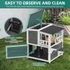 imageYITAHOME Outdoor Cat House Insulated with AllRound Foam Large Outside Feral Cat Shelter Weatherproof Winter Cat House for Multiple Cats BrownGrey