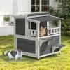 imageYITAHOME Outdoor Cat House Insulated with AllRound Foam Large Outside Feral Cat Shelter Weatherproof Winter Cat House for Multiple Cats BrownGrey